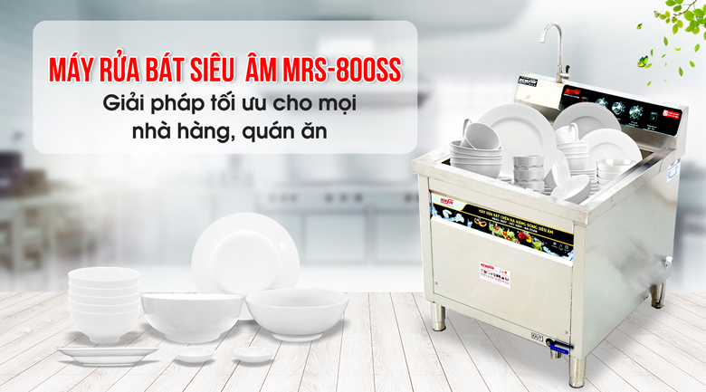 Máy rửa bát siêu âm MRS-800SS