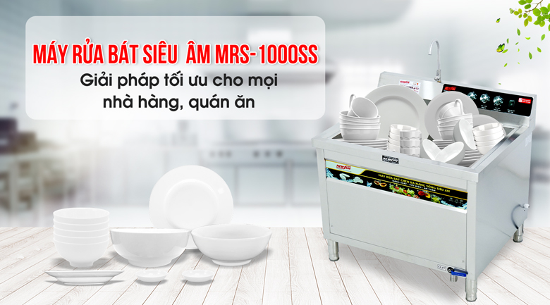 Máy rửa bát siêu âm chậu đơn MRS-1000SS cao cấp