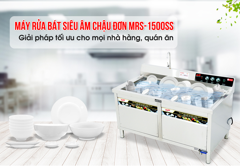 Máy rửa bát siêu âm chậu đơn MRS-1500SS