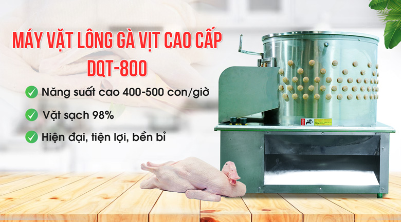 Máy vặt lông gà vịt cao cấp DQT-800