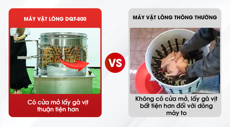 Lồng vặt thiết kế cửa mở thuận tiện lấy gà vịt