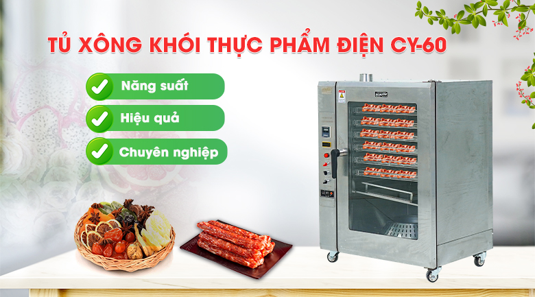 Tủ xông khói thực phẩm điện CY-60