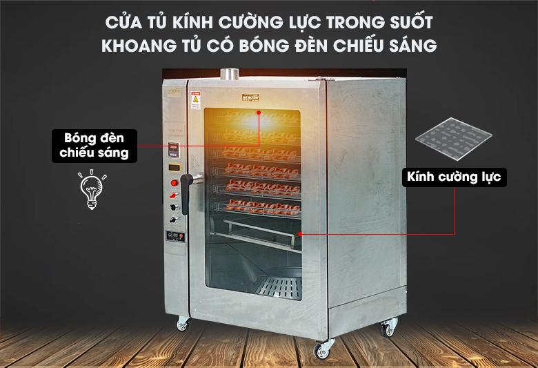 Cửa kính trong suốt kết hợp với bóng đèn chiếu sáng