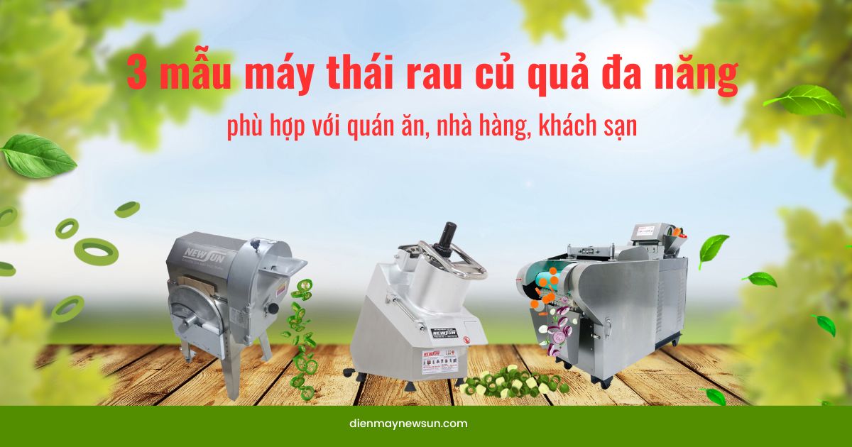 3 Mẫu Máy Thái Rau Củ Quả Đa Năng Phù Hợp Với Quán Ăn, Nhà Hàng, Khách Sạn