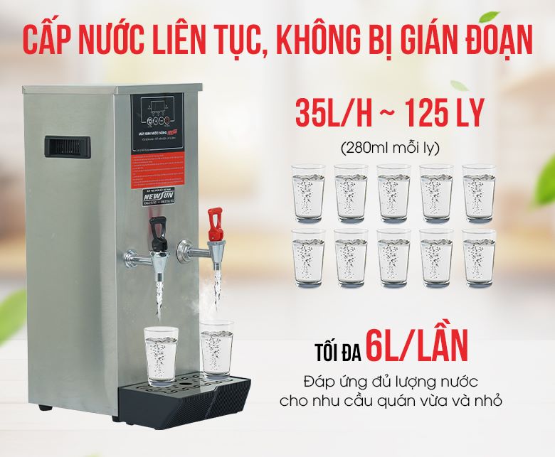 Cấp nước liên tục, không bị gián đoạn