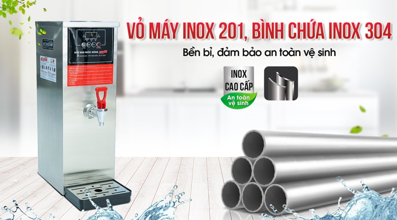 Bình chứa inox 304, thân vỏ máy inox 201