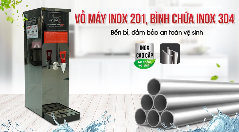 Bình chứa inox 304, thân vỏ máy inox 201