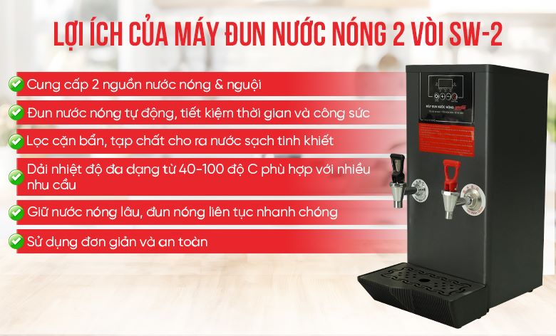 Lợi ích khi sử dụng máy đun nước nóng SW-2