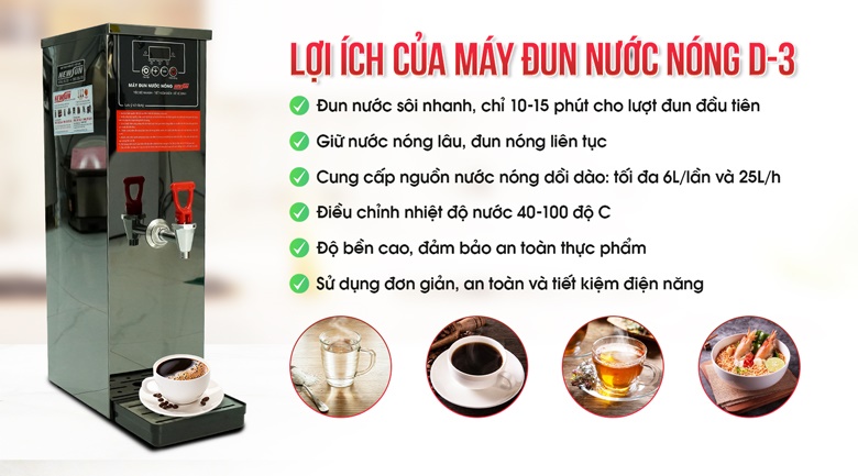 Lợi ích khi sử dụng máy đun nước nóng tự động D-3