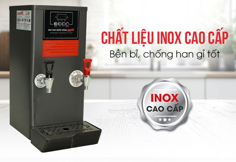 Chất liệu inox cao cấp, bền bỉ, chống han gỉ tốt