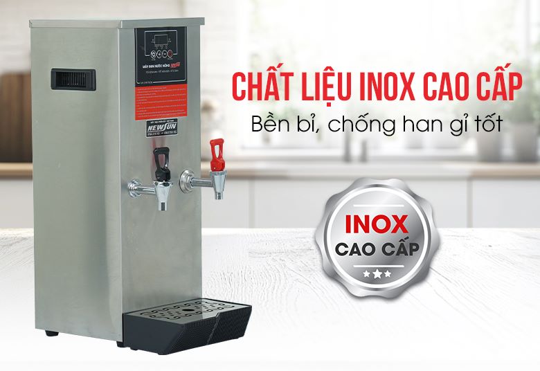 Chất liệu inox cao cấp bền bỉ, chống han gỉ tốt