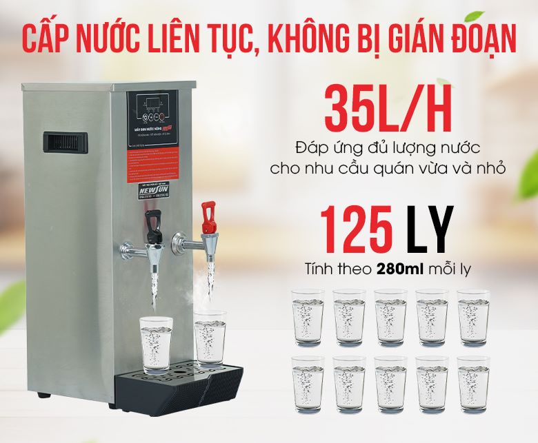 Cấp nước liên tục, không bị gián đoạn