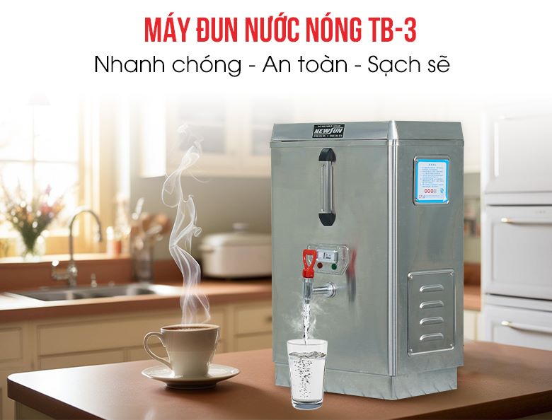 Máy đun nước nóng TB-3 nhanh chóng, an toàn, sạch sẽ 