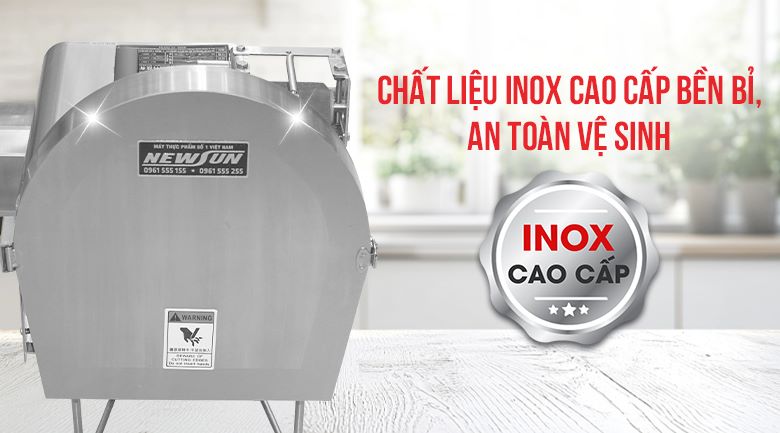 Sử dụng chất liệu inox cao cấp bền bỉ