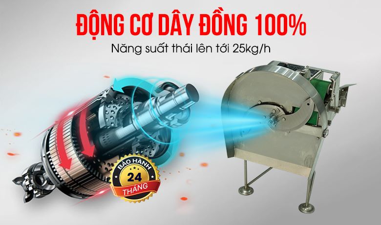 Sử dụng động cơ dây đồng cho năng suất vừa phải