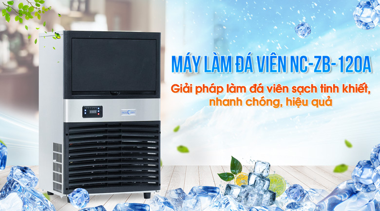 Máy tạo đá viên ZB-120A - Giải pháp làm đá viên sạch tinh khiết nhanh chóng, tiết kiệm