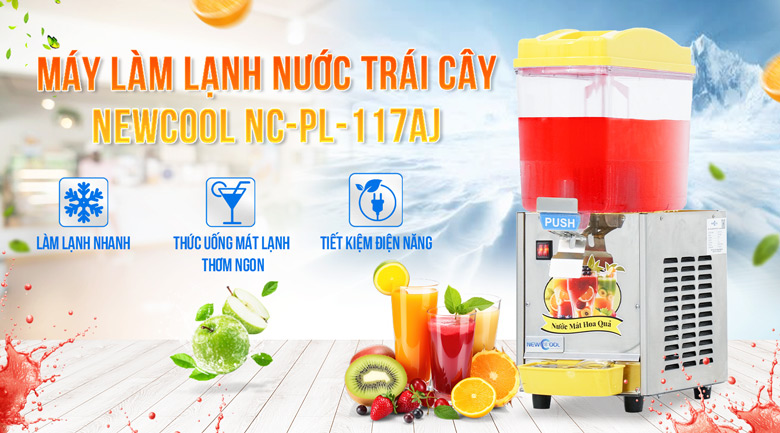 Máy Làm Mát Nước Trái Cây 1 Ngăn NEWCOOL NC-PL-117AJ