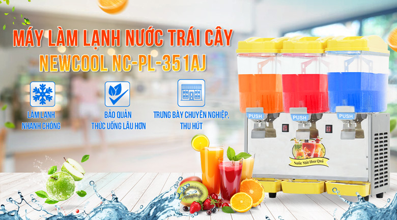 Máy làm mát nước trái cây 3 ngăn NEWCOOL