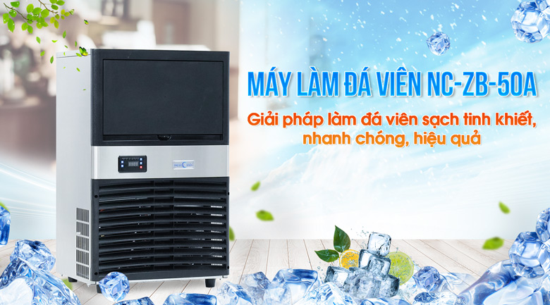 Máy tạo đá viên ZB-50A - Giải pháp làm đá viên sạch tinh khiết nhanh chóng, tiết kiệm