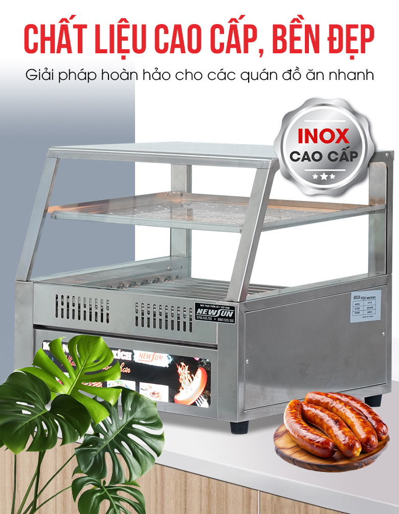 Chất liệu inox cao cấp, bền đẹp