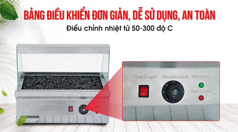 Bảng điều khiển đơn giản, dễ sử dụng