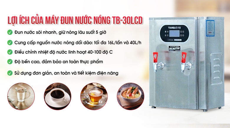 Lợi ích khi sử dụng máy đun nước nóng tự động TB-30LCD