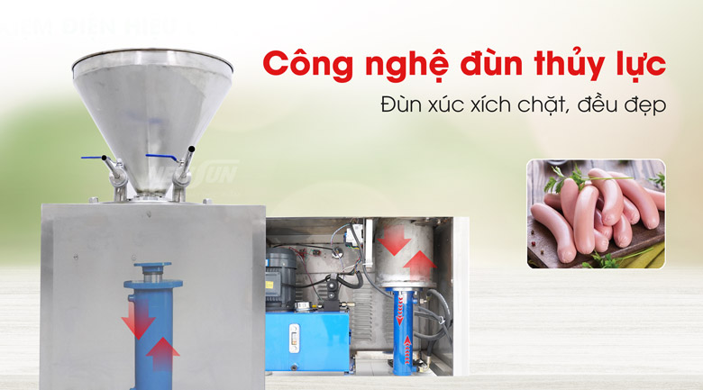 Công nghệ đùn thủy lực cho ra thành phẩm xúc xích chất lượng nhất