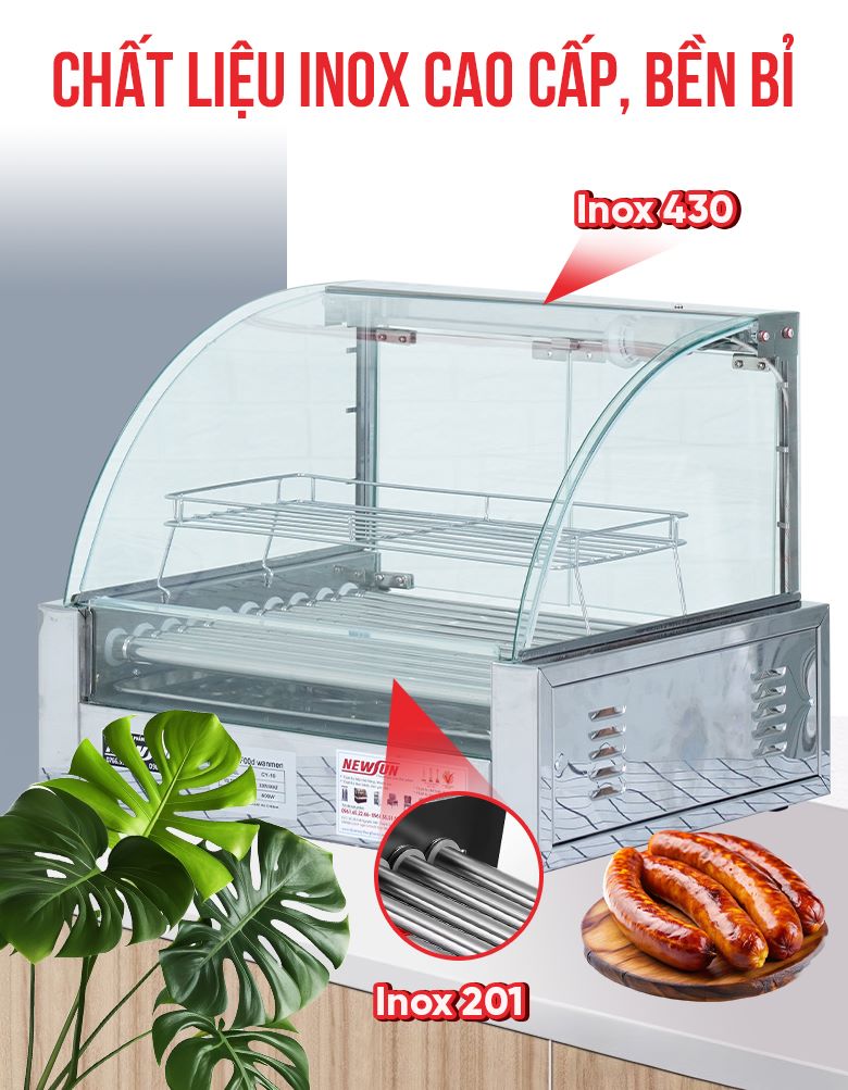 Chất liệu inox cao cấp, bền bỉ