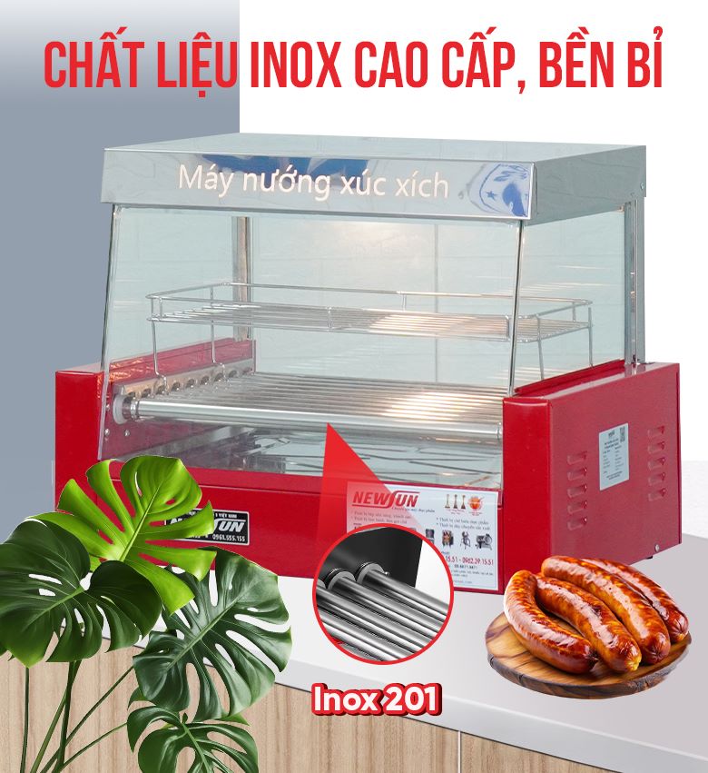 Chất liệu inox cao cấp, chống gỉ