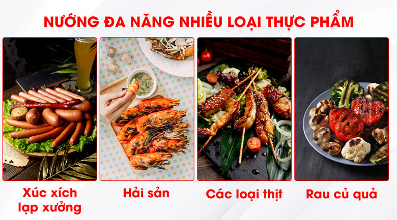 Nướng đa năng nhiều loại thực phẩm