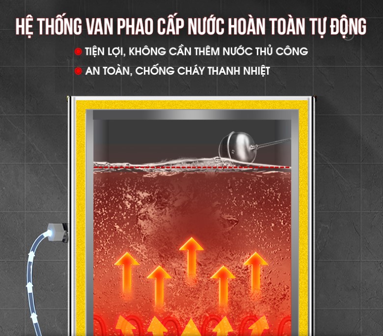 Hệ thống van phao cấp nước tự động, không cần thêm nước thủ công