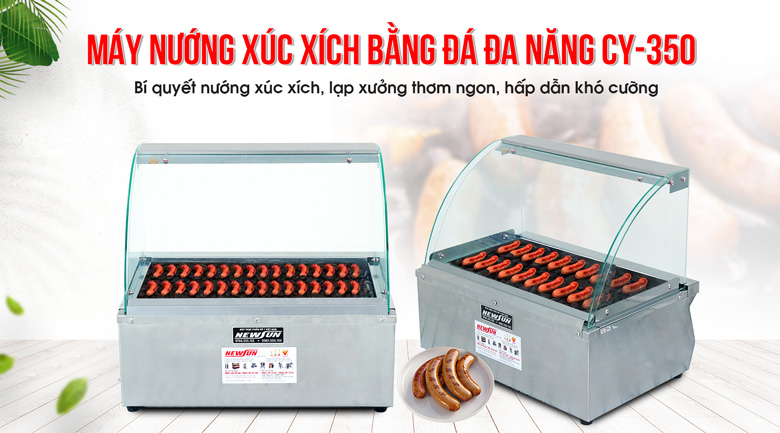 Máy nướng lạp xưởng, xúc xích bằng đá đa năng CY-350