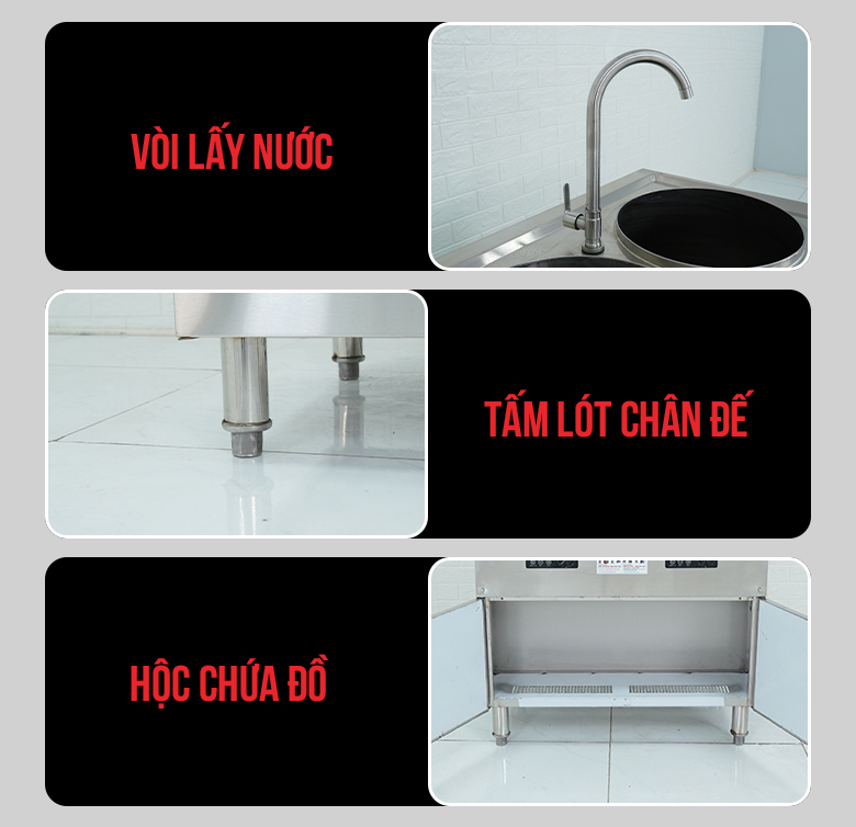 Một số tiện ích khác của bộ nồi nấu phở điện từ 35 lít + 35 lít