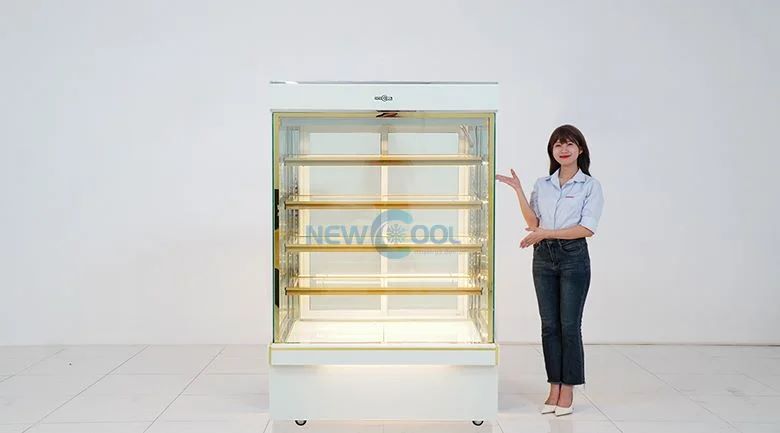 Tủ bánh kem 5 tầng 1m2 K740-B kiểu dáng vuông vắn, sang trọng