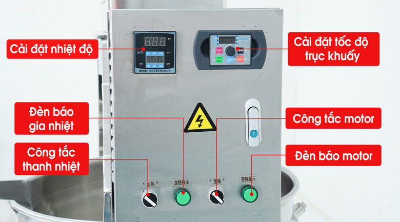 Bảng điều khiển trực quan, dễ sử dụng