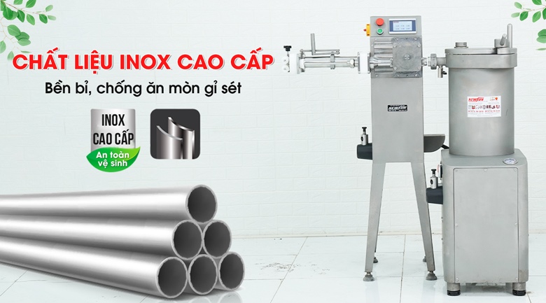 Chế tạo từ inox cao cấp, bền bỉ và đảm bảo an toàn vệ sinh thực phẩm