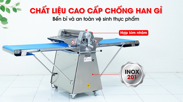 Chất liệu chính bằng inox 201 chống han gỉ và siêu cứng cáp, bền bỉ