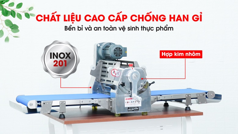 Chất liệu chính bằng inox 201 chống han gỉ và siêu cứng cáp, bền bỉ