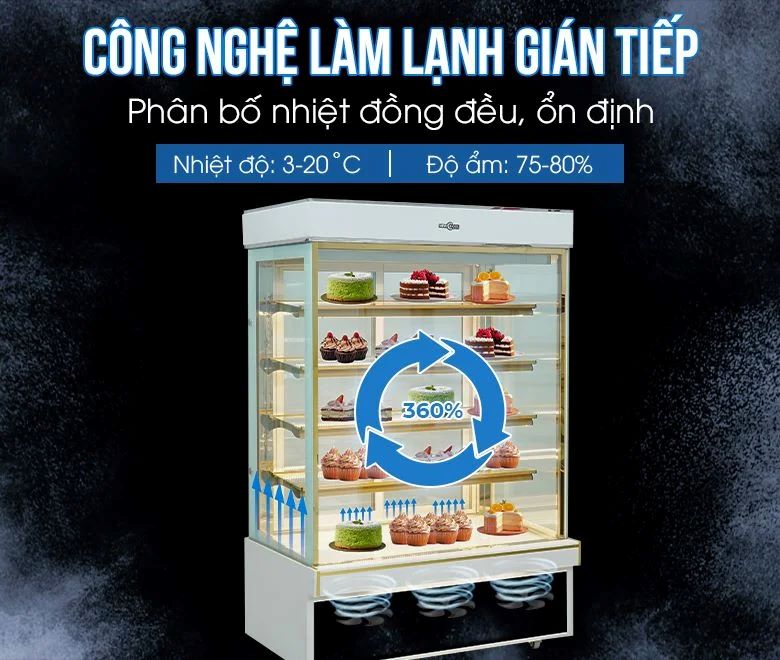 Công nghệ làm lạnh gián tiếp, phân phố đồng đều, ổn định