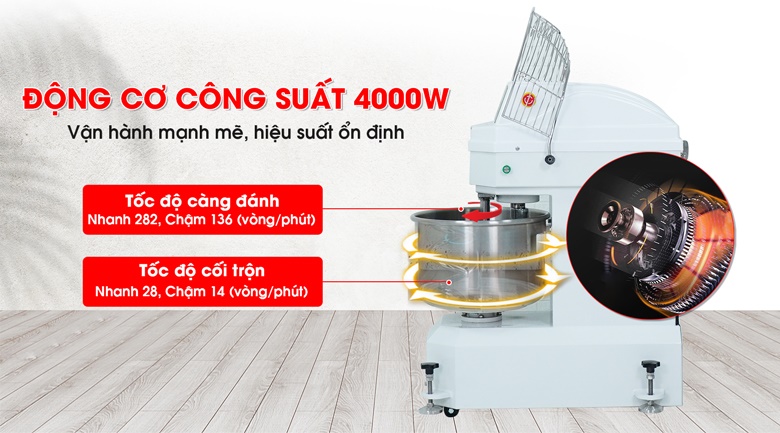 Động cơ công suất cao, vận hành mạnh mẽ và ổn định