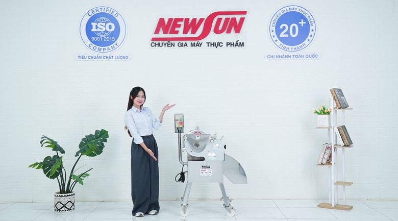 Máy thái hành lá củ quả công nghiệp dạng hạt lựu MG-569