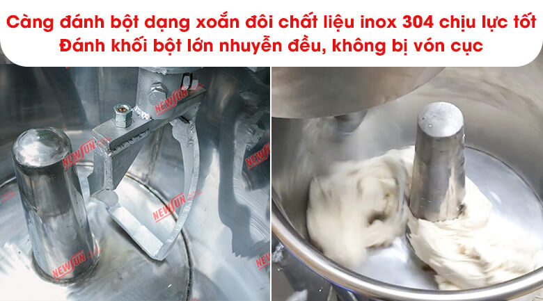 Càng đánh dạng xoắn đôi chất liệu inox 304 chịu lực tốt