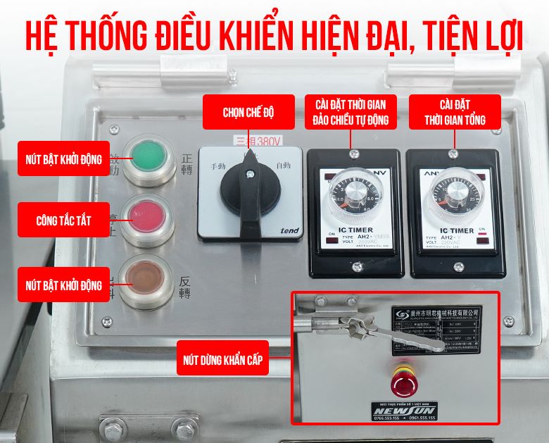 Hệ thống bảng điều khiển hiện đại, tiện lợi