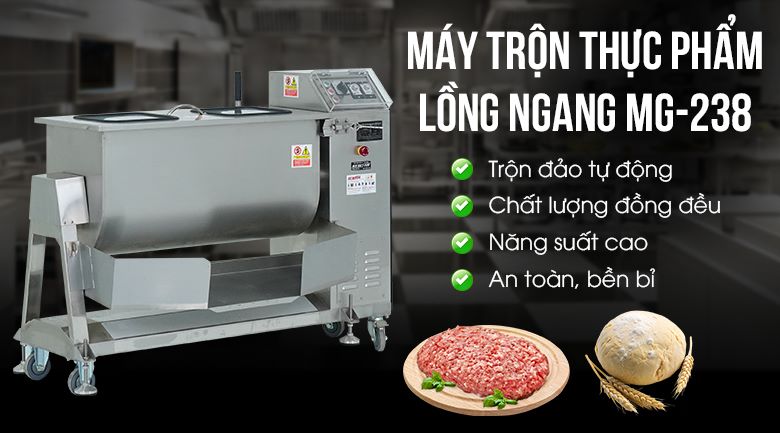 Máy trộn thực phẩm lồng ngang MG-238