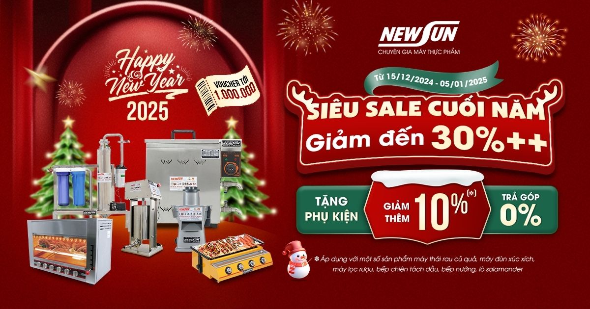 Sale linh đình – Đón Nodel và Tết dương 2025 tại Điện máy NEWSUN