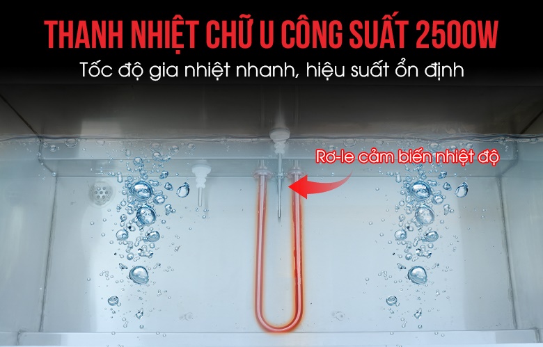 Thanh gia nhiệt mạnh mẽ và rơ-le kiểm soát nhiệt độ chính xác