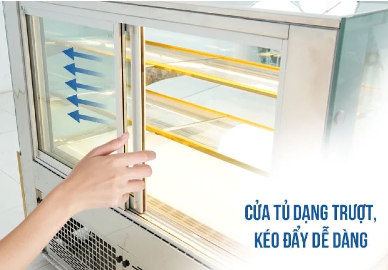 Cửa tủ dạng trượt, kéo đẩy dễ dàng