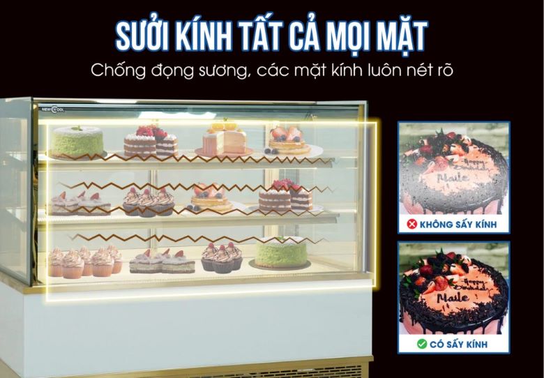 Sưởi kính tất cả mọi mặt, chống đọng sương 