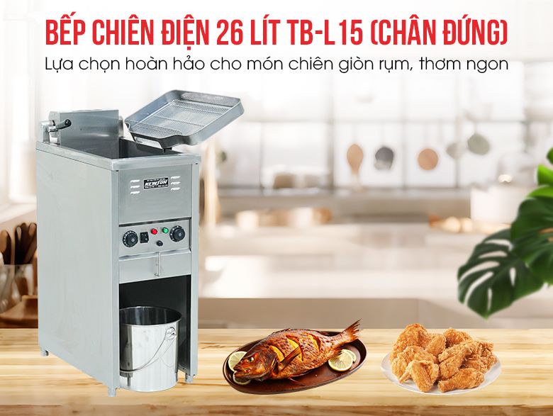 Bếp chiên điện 26 lít TB-L15 (chân đứng)