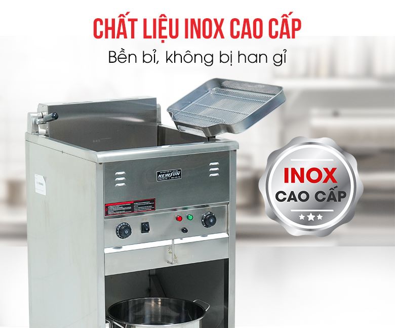 Chất liệu inox cao cấp, bền bỉ không bị han gỉ 